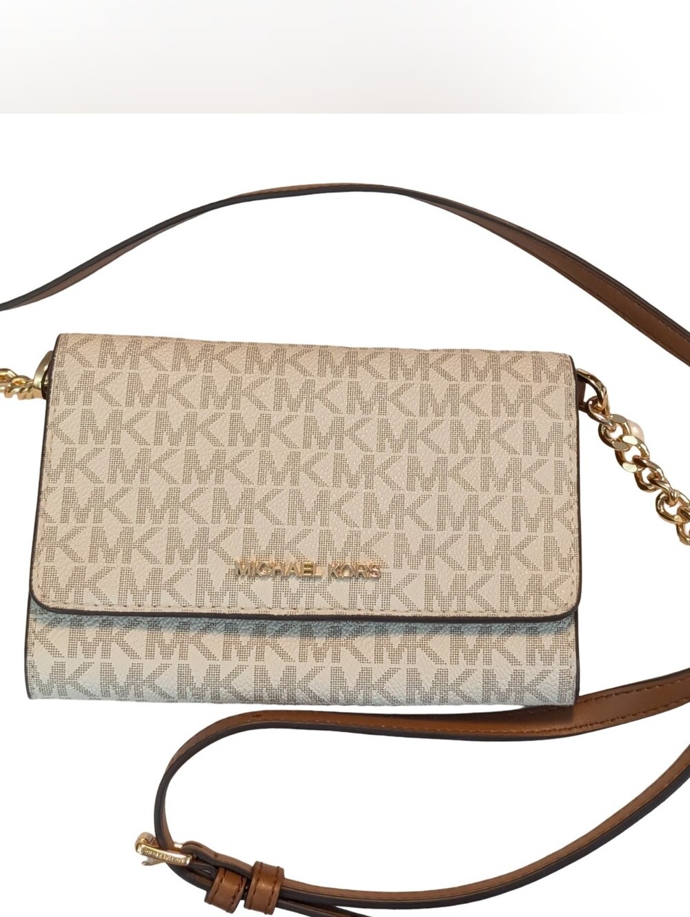Michael Kors Signature Small Crossbody Purse Shoulder Bag Hands Free Event MK